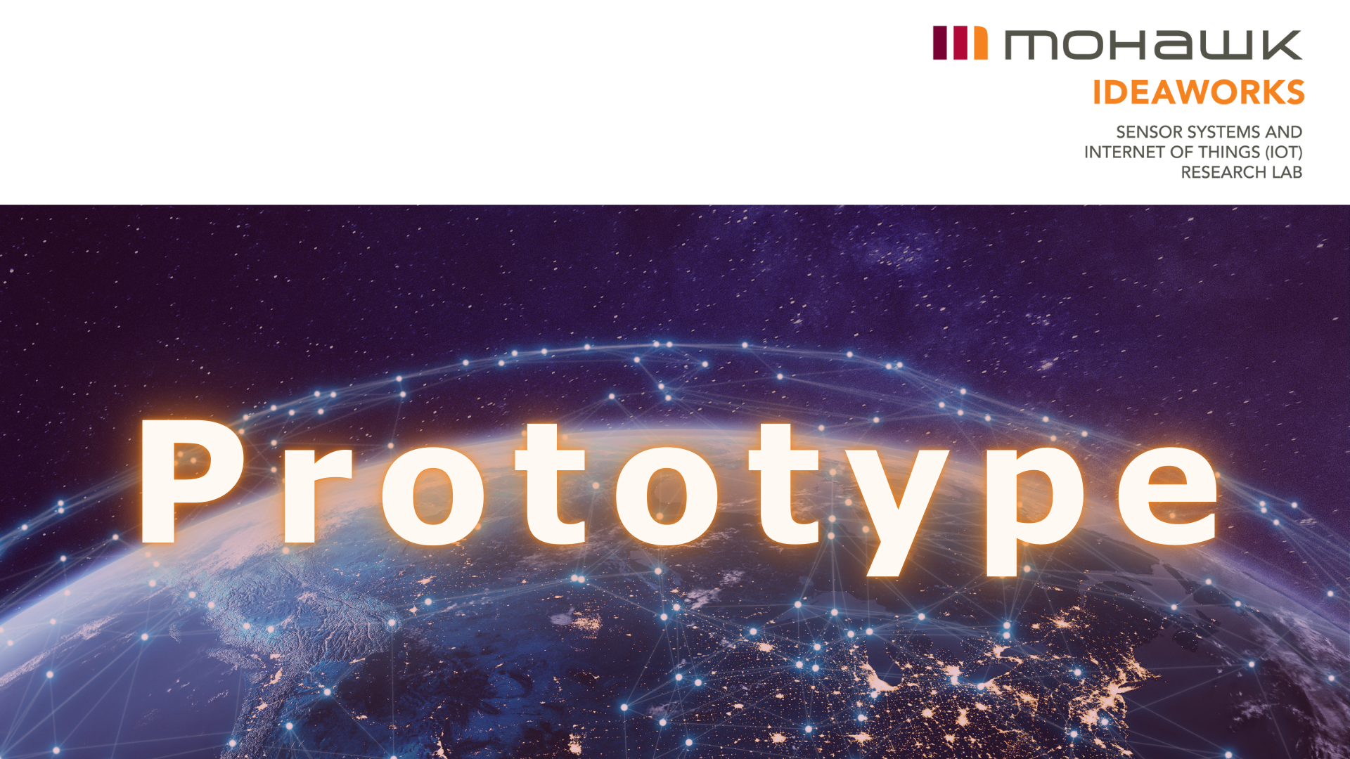 Prototype text on globe background - IIOT Case Study