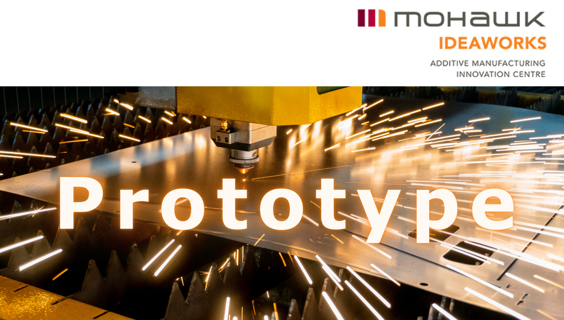 Prototype text on metal cutting background - AMIC Case Study