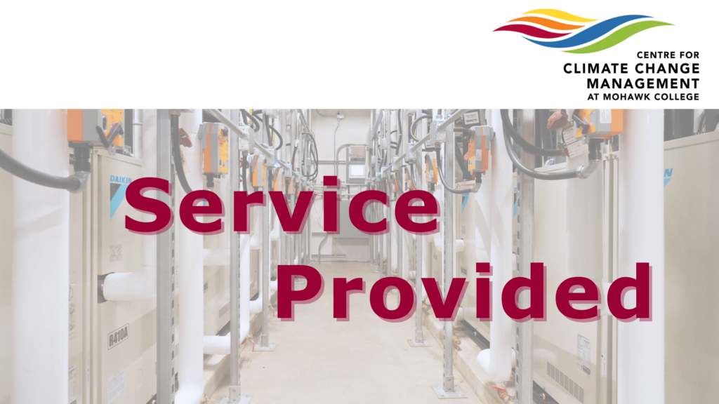 Service Provided text on CCCM equipment background - CCCM Case Study