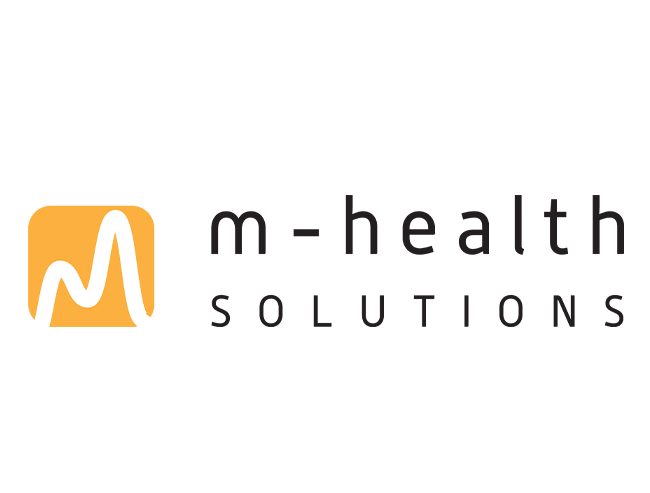 Logo, m-health solutions.
